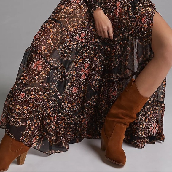 Anthropologie MISA Ruffled Floral Maxi Dress - Picture 10 of 14